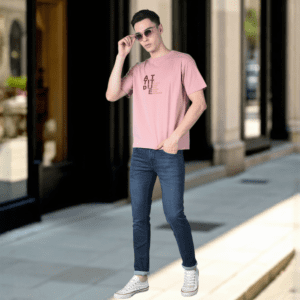 Pink Attitude Printed Cotton T-Shirt