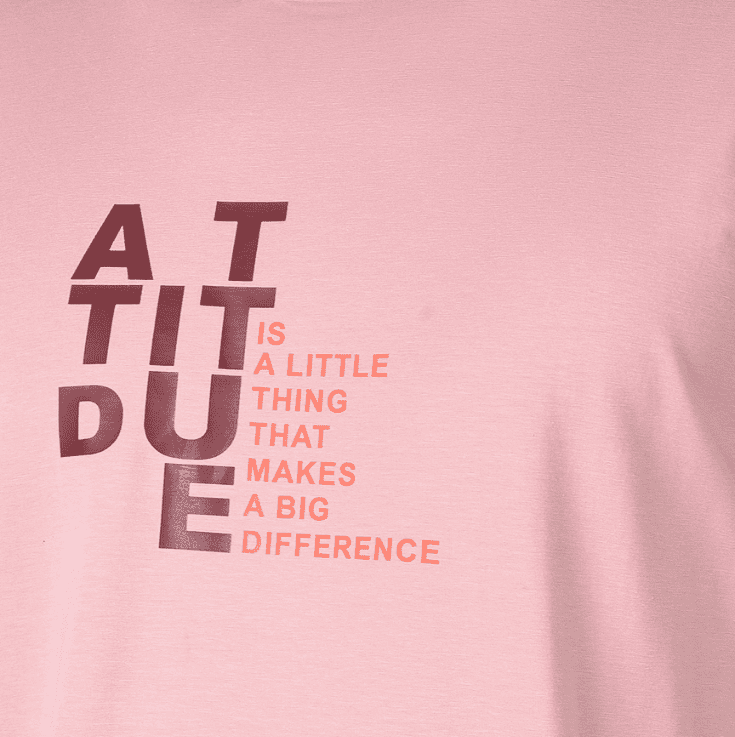 Pink Attitude Printed Cotton T-Shirt - Image 6