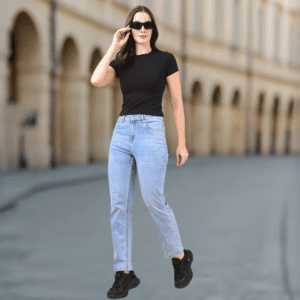Solid Black Slim Fit Crop Top