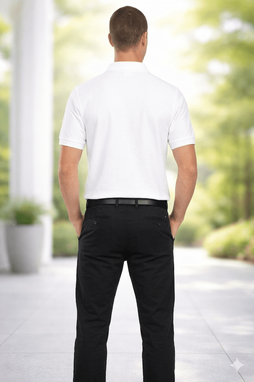 Classic White Polo T-Shirt - Image 6