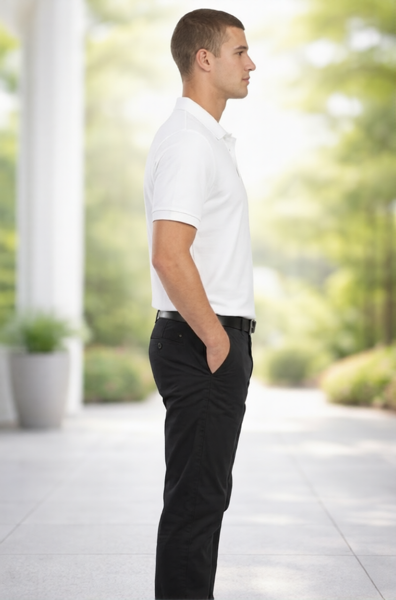 Classic White Polo T-Shirt - Image 5